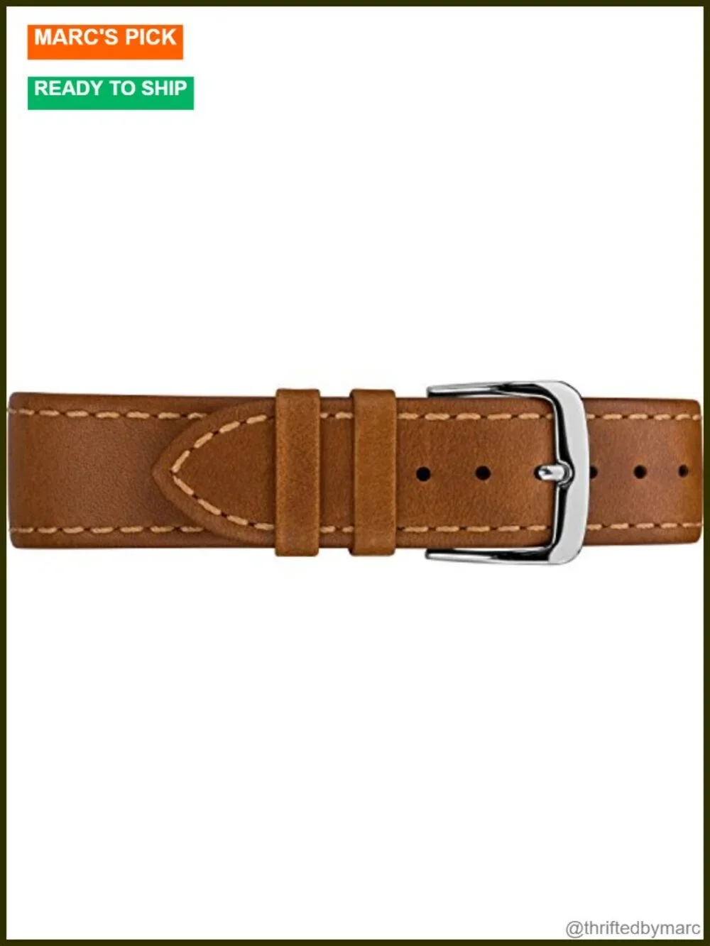 41mm Leather Strap Analog Quartz Watch with Roman Numerals